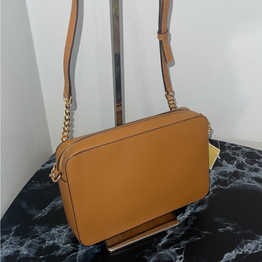 MICHAEL KORS Crossbody Bag JS Large Saffiano Leather Acorn NEW - Minor Damage - Picture 12 of 12